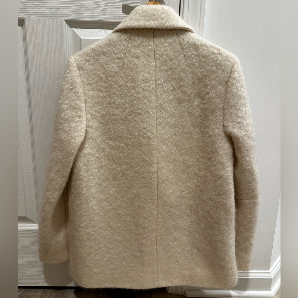 Theory Lianamar Mohair Winter White Blazer Coat Gem
